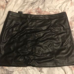Leather skirt